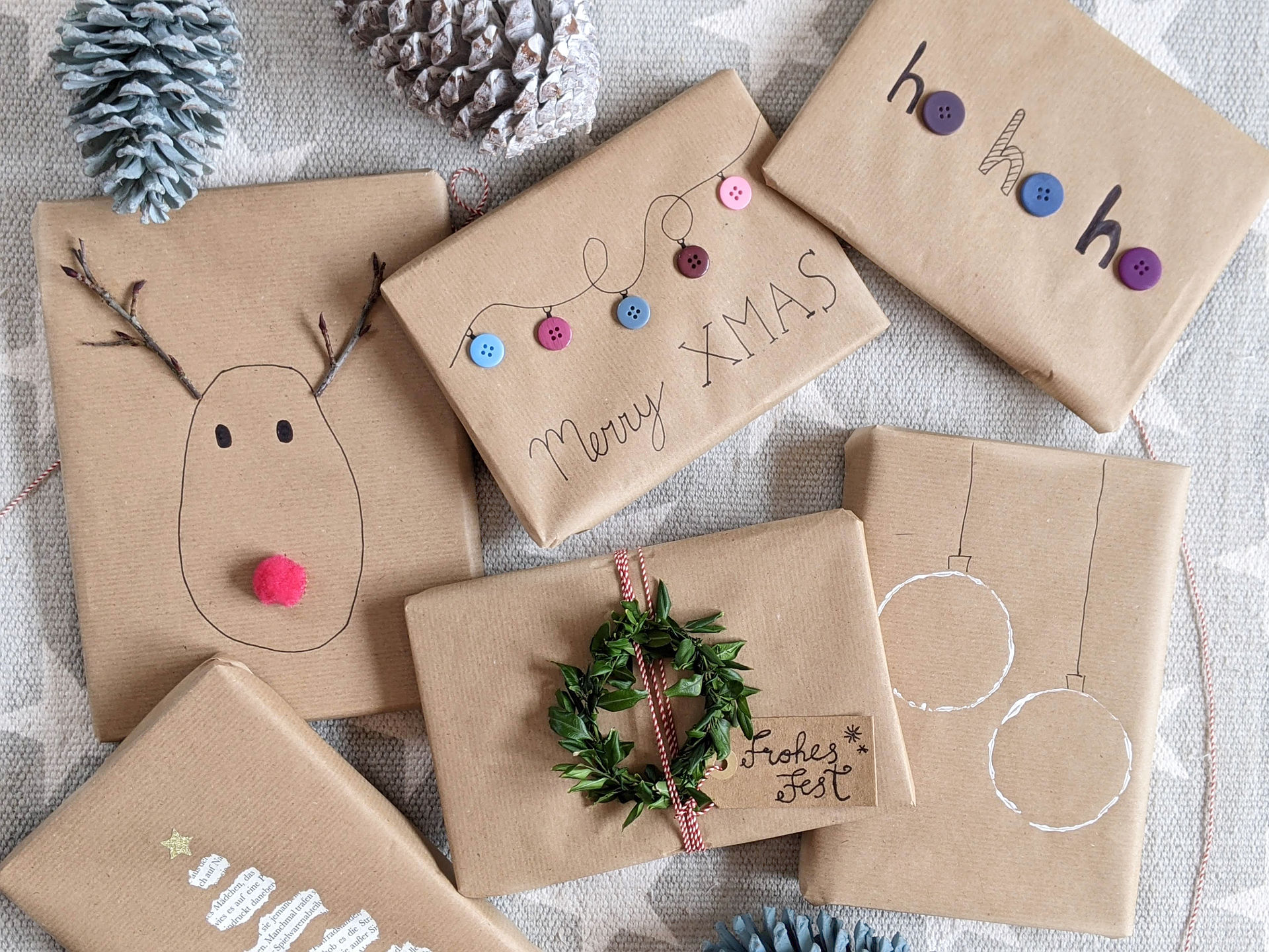 Geschenke verpacken Weihnachten Ideen Lavendelblog