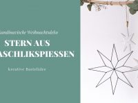 DIY: Schaschlikspieße-Stern basteln - Skandinavische Weihnachtsdeko