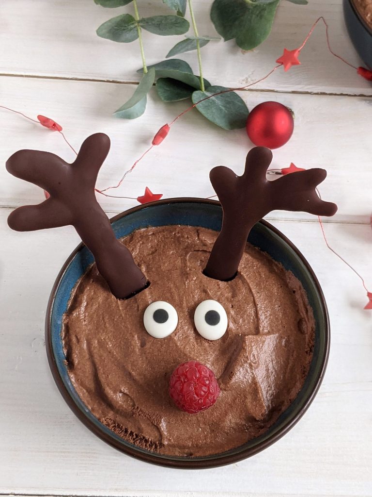 Rezept: Rentier-Mousse-au-Chocolat als Weihnachtsdessert - Lavendelblog