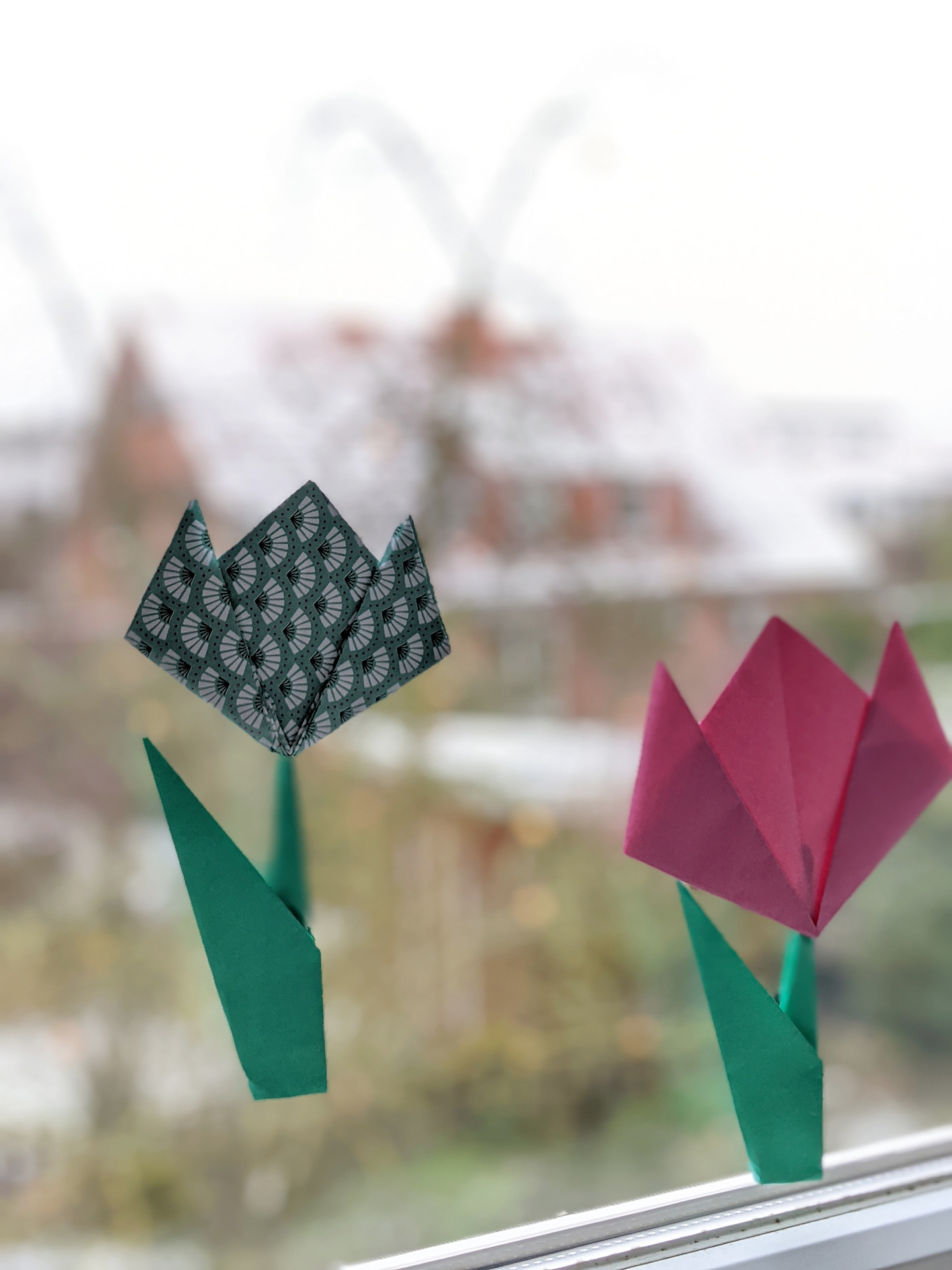 Origami-Tulpen DIY