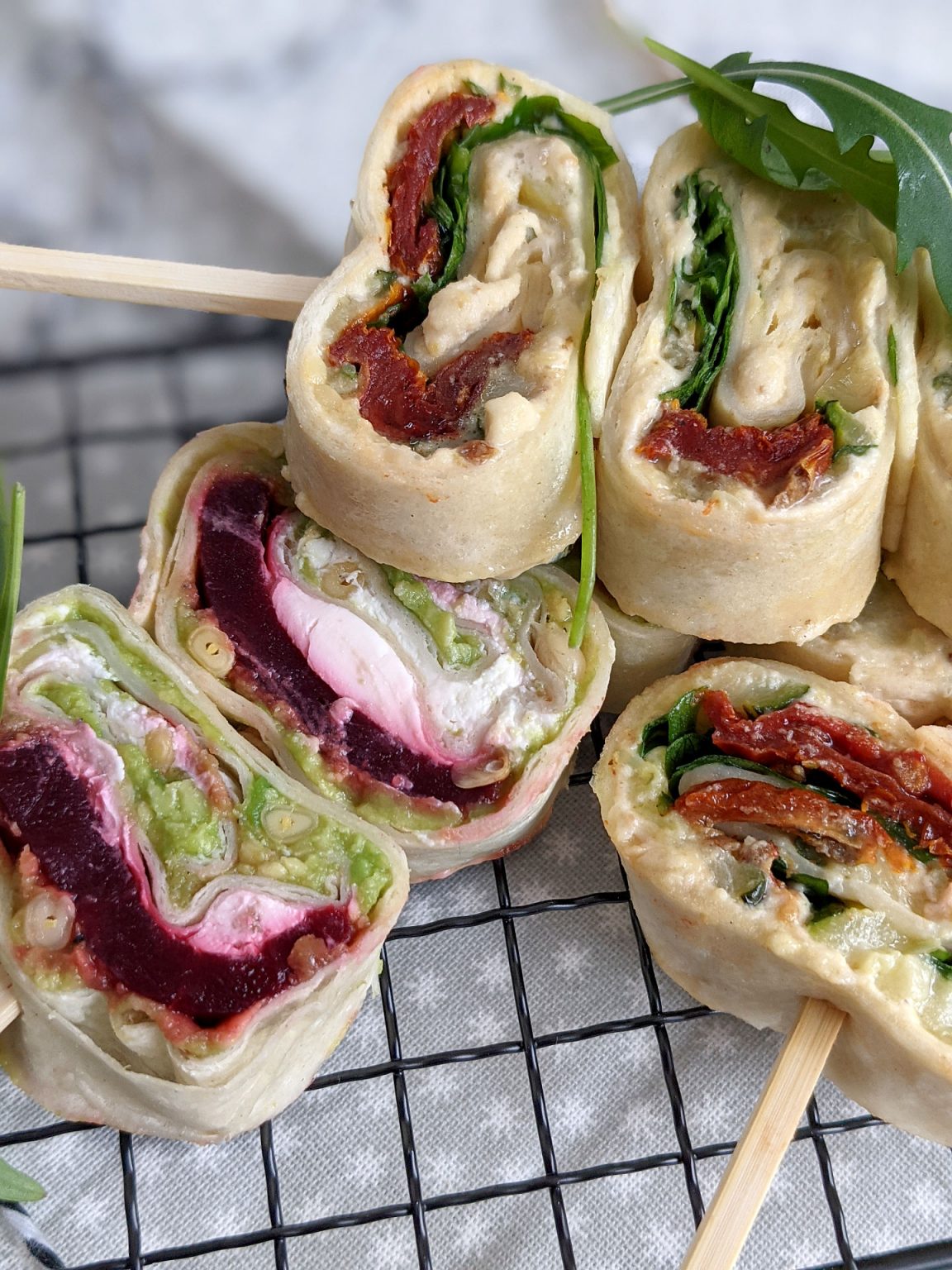 Wraps-Röllchen: Vegetarisches Fingerfood-Rezept - Lavendelblog