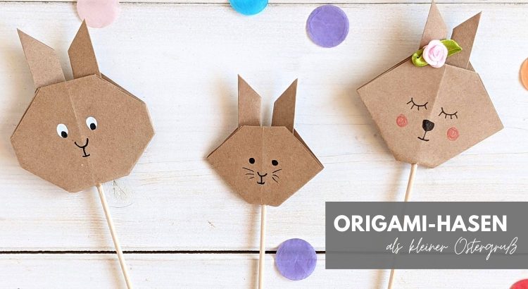 Origami-Hasen Faltanleitung