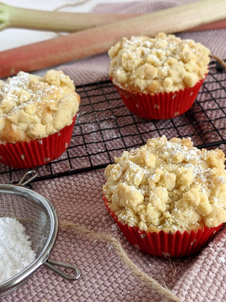 Rezept Rhabarber-Muffins mit Streusel