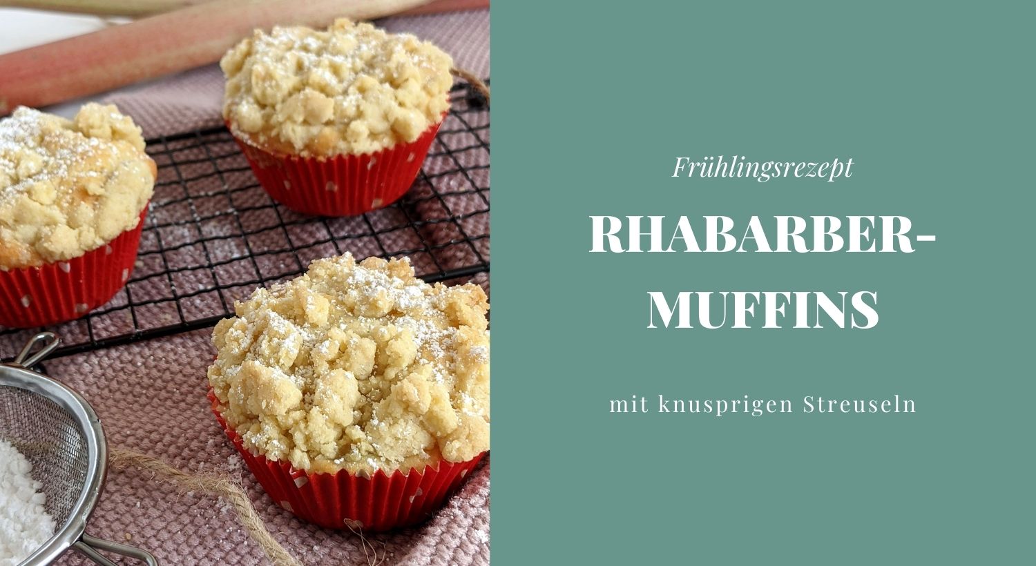 Rhabarber Muffins Rezept