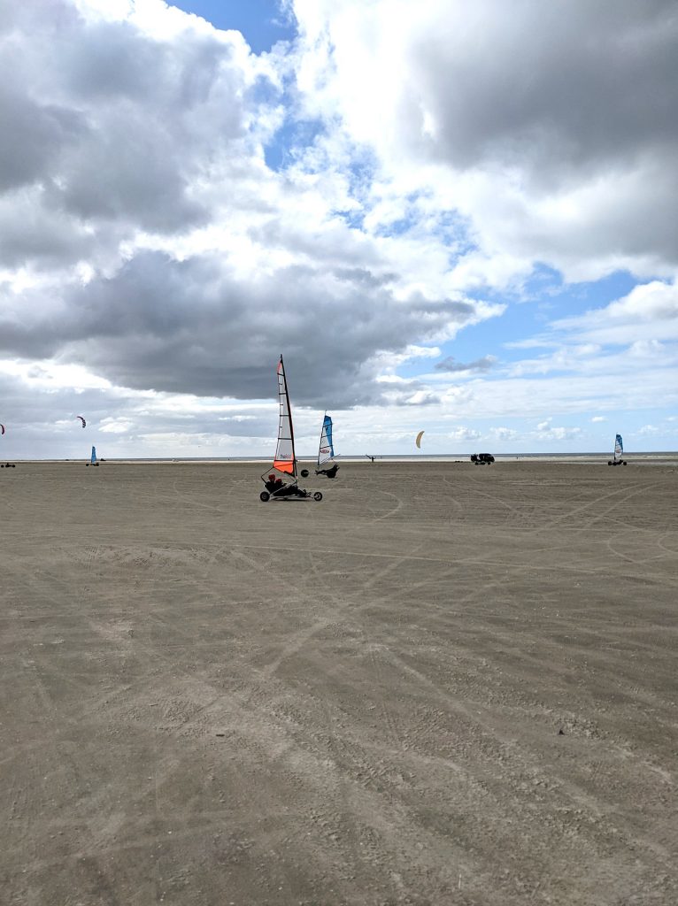 Fanø Blokart mit Beiwagen