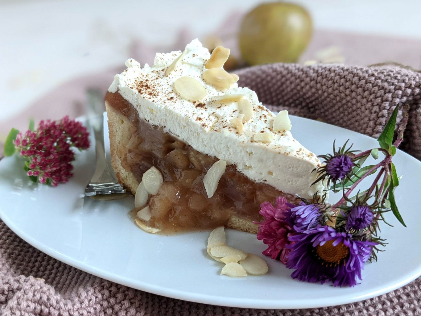 Rezept: Apfelkuchen mit Apfelsaft backen - Lavendelblog