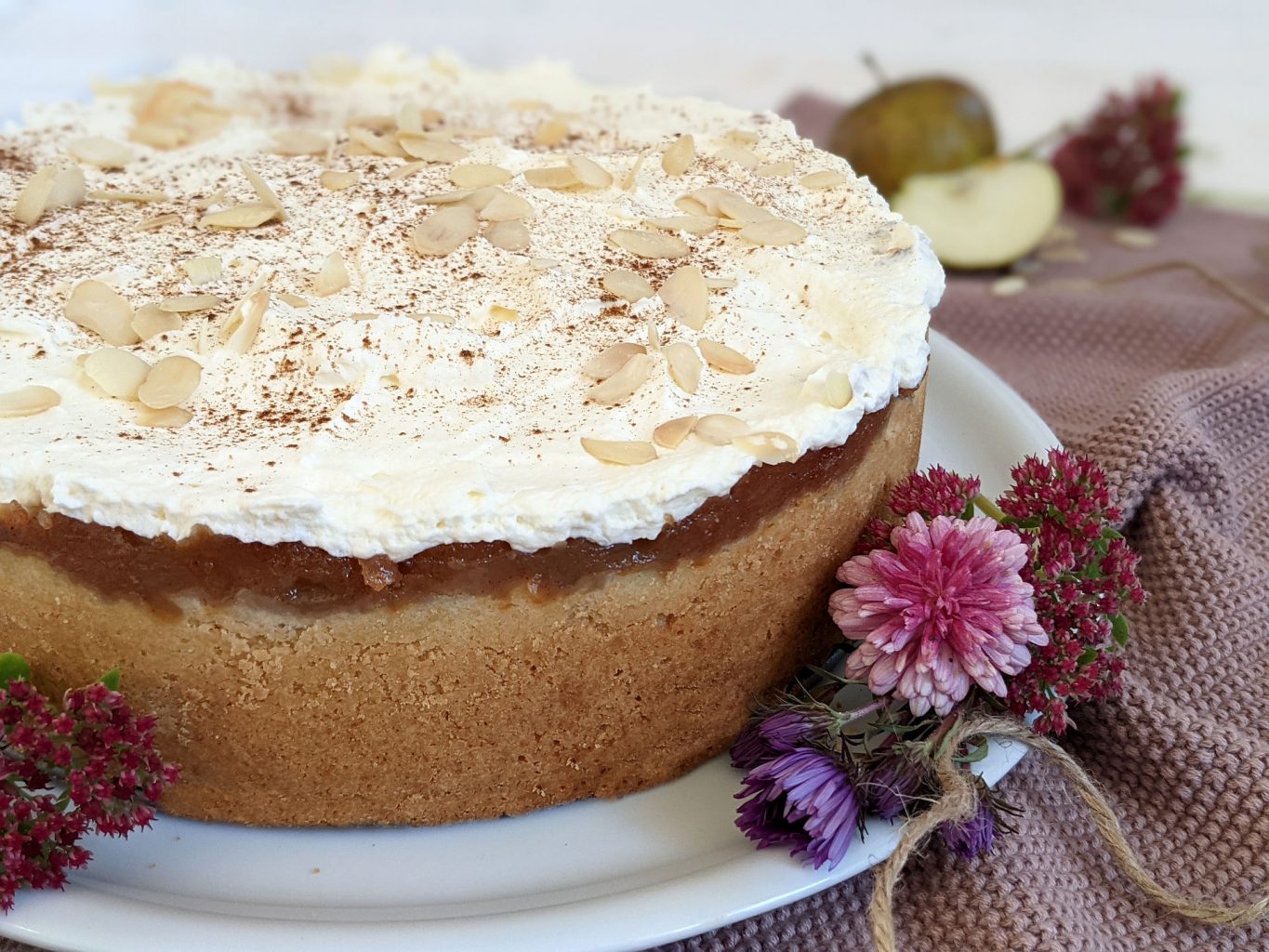 Apfelkuchen mit Sahne Rezept