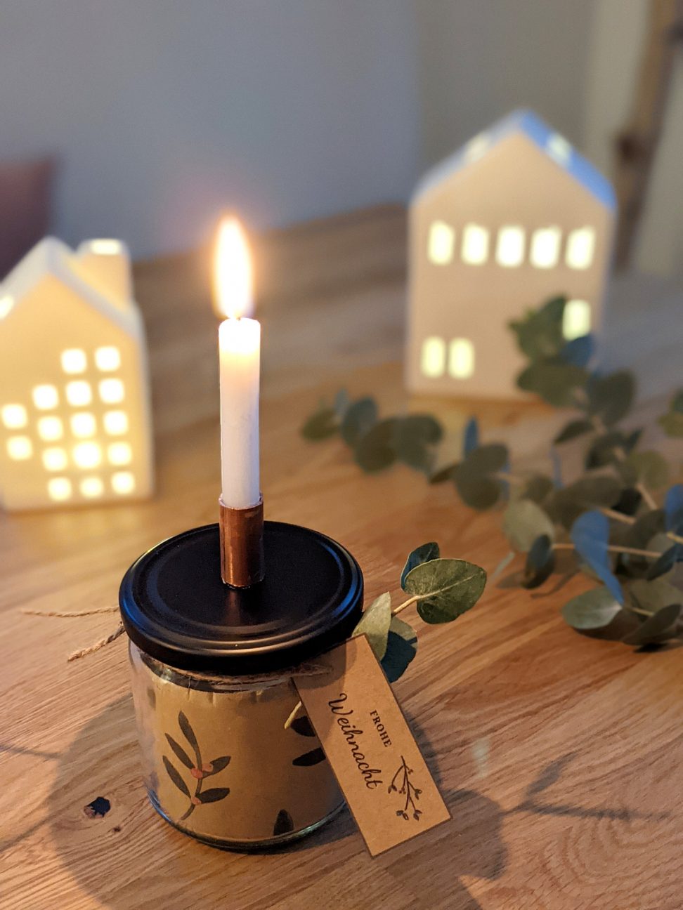 Kupferrohr Kerzenständer DIY