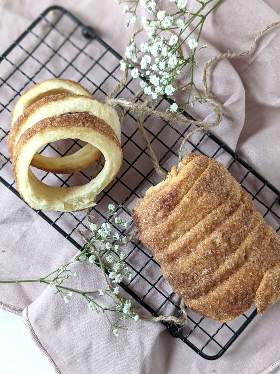 Baumstriezel Zimt und Zucker