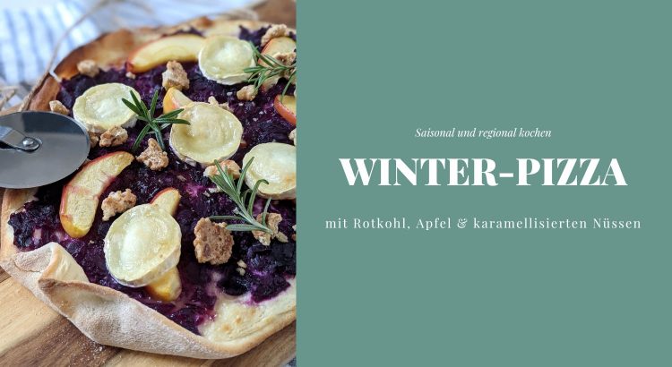 Pizza mit Rotkohl Rezept