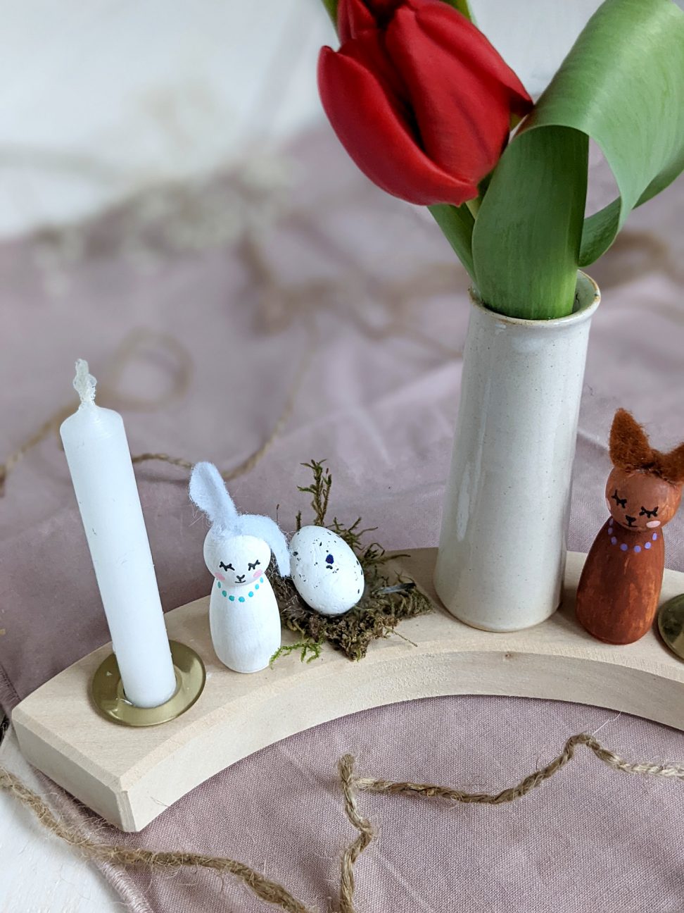 Holz-Hasen DIY Ostern