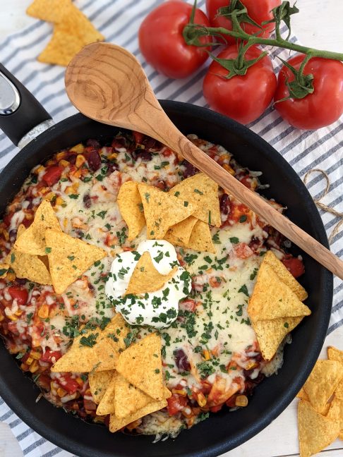 Abwechslungsreich kochen: Tortillas-Pfanne mit Nachos - Lavendelblog