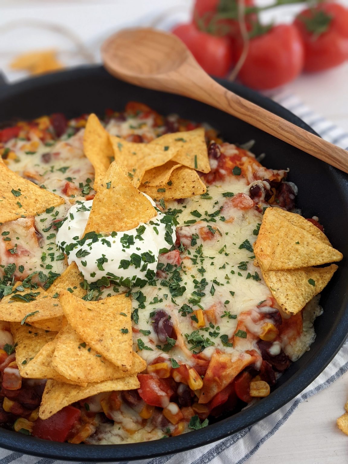 Abwechslungsreich kochen: Tortillas-Pfanne mit Nachos - Lavendelblog