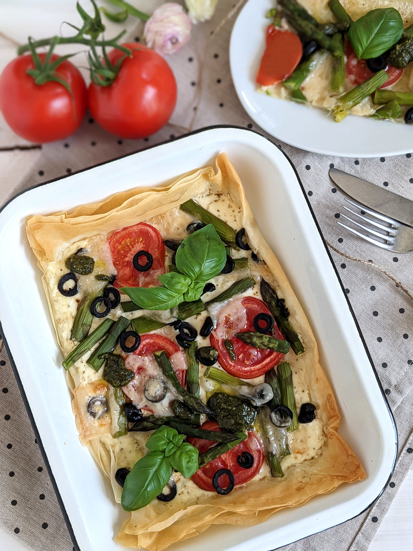 Spargel-Flammkuchen Rezept