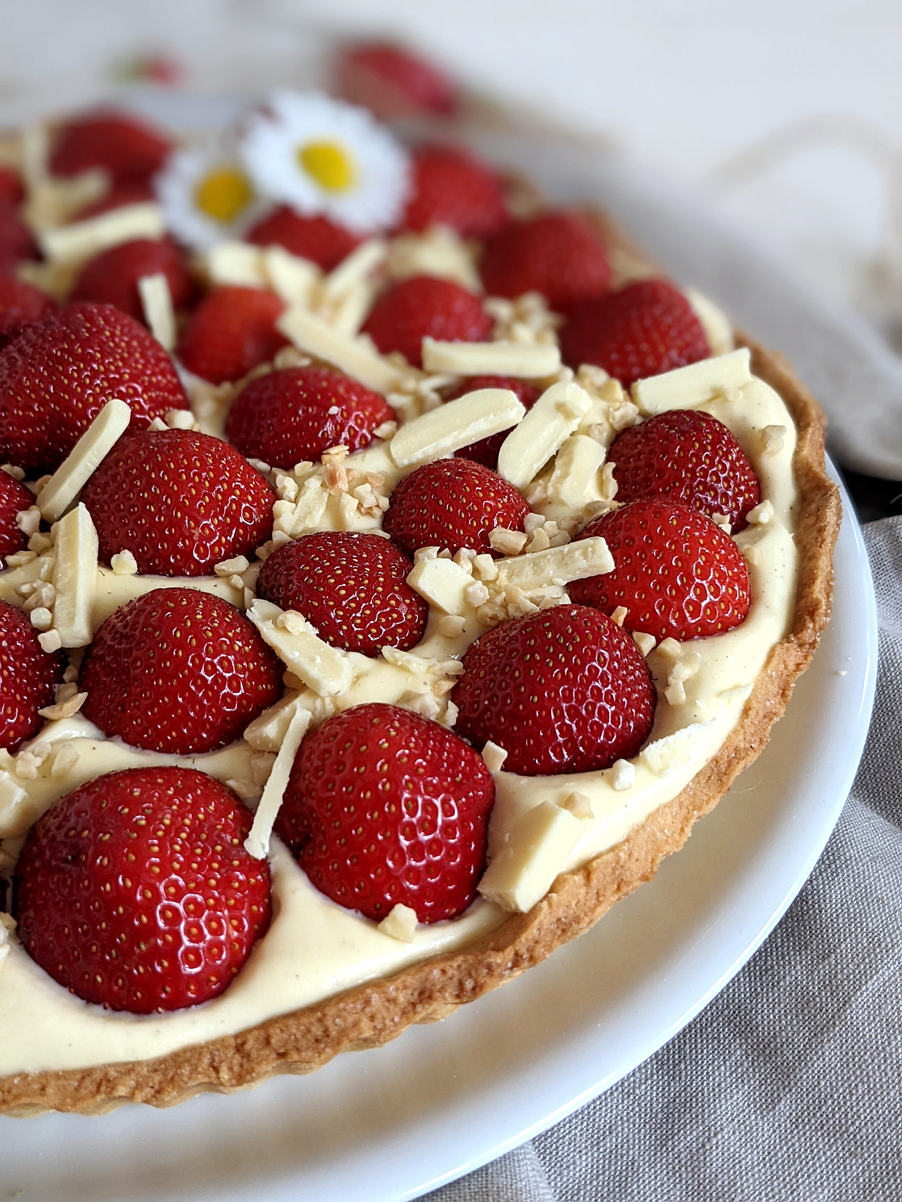 Erdbeerkuchen mit Vanillecreme Rezept