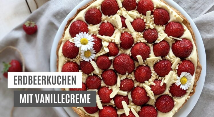 Erdbeertarte weiße Schokolade