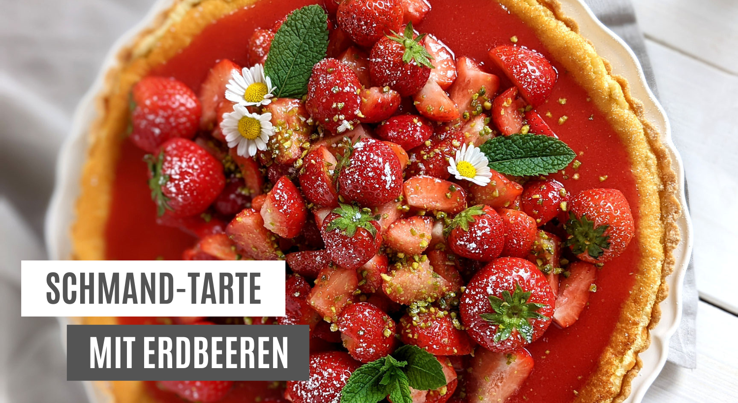 Rezept Schmand-Tarte Erdbeeren
