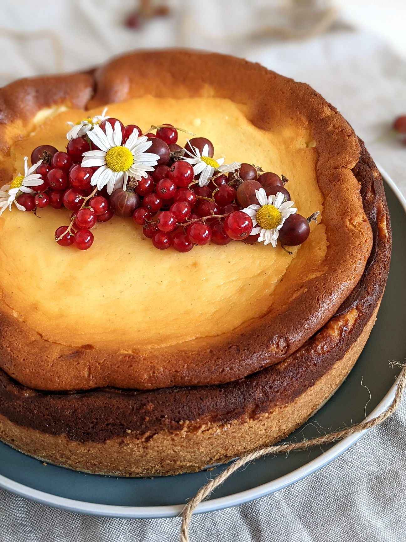 Käsekuchen Rezept mit Crème Fraîche - Lavendelblog