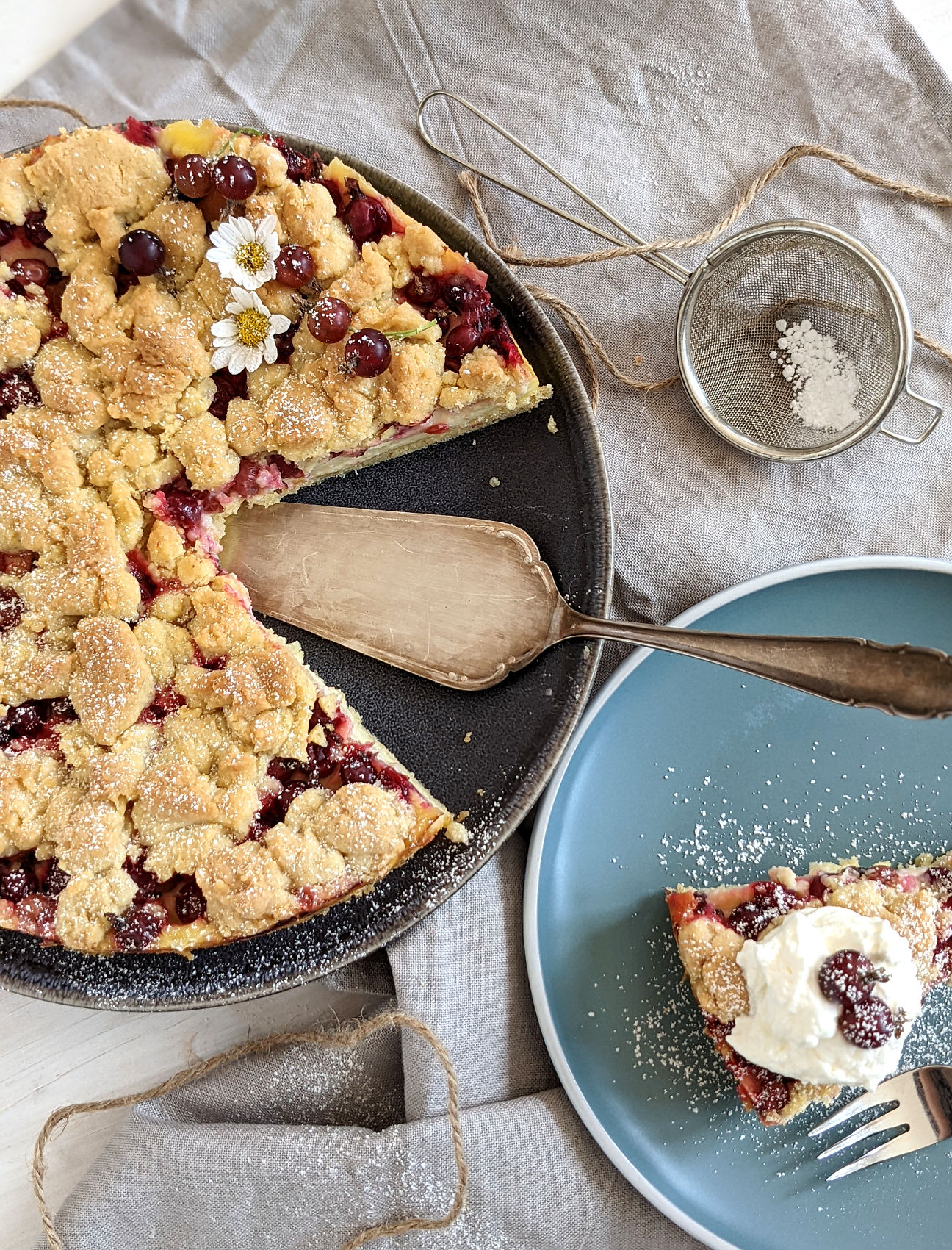 Rezept Stachelbeerkuchen mit Streuseln