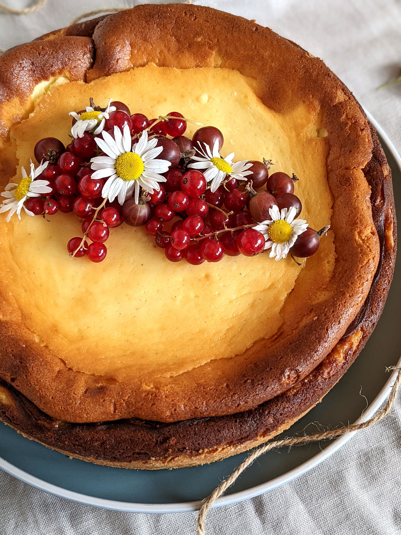 Käsekuchen Rezept mit Crème Fraîche - Lavendelblog