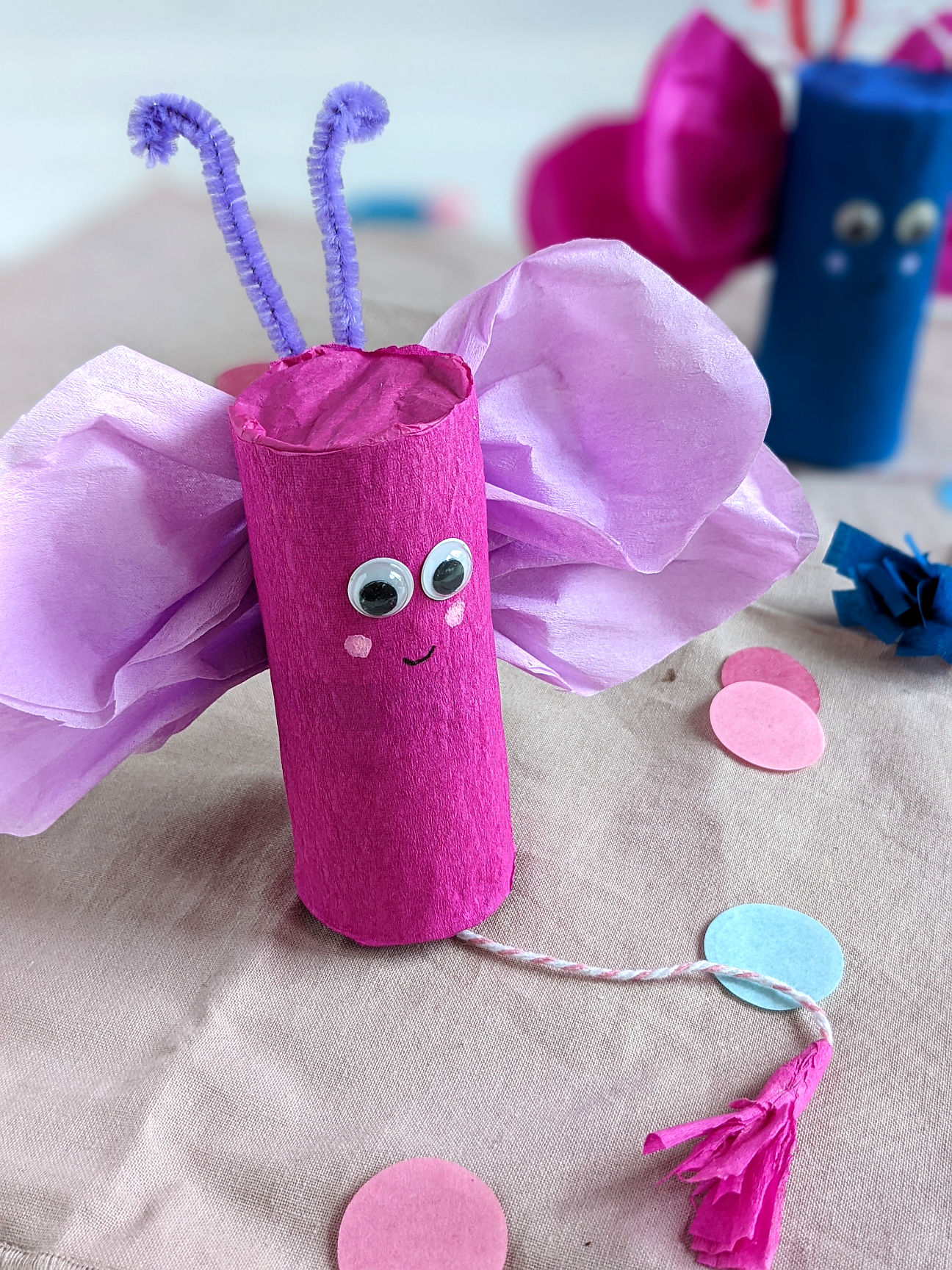 Mini-Pinata Klopapierrolle DIY