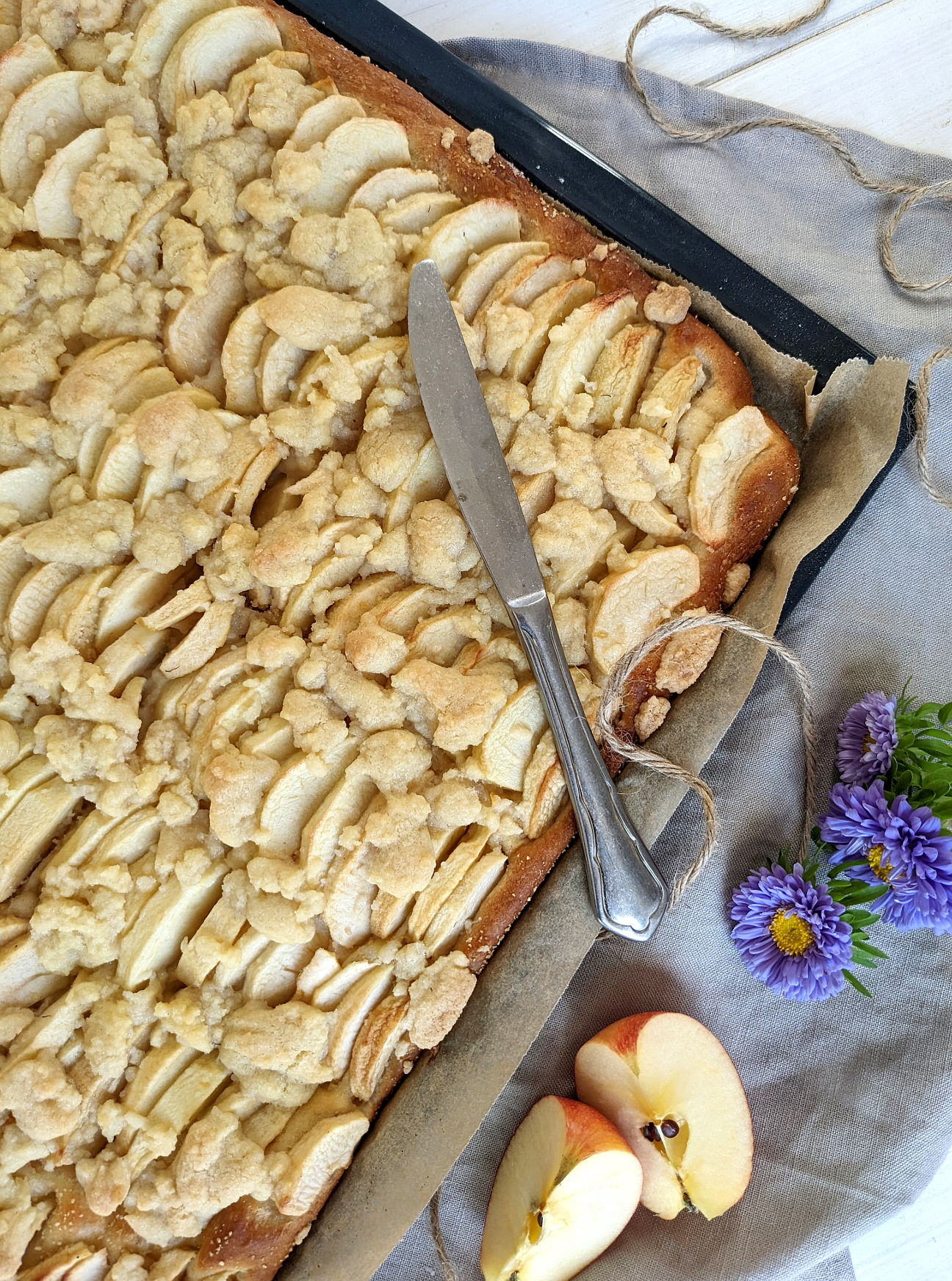 Apfel-Blechkuchen Rezept