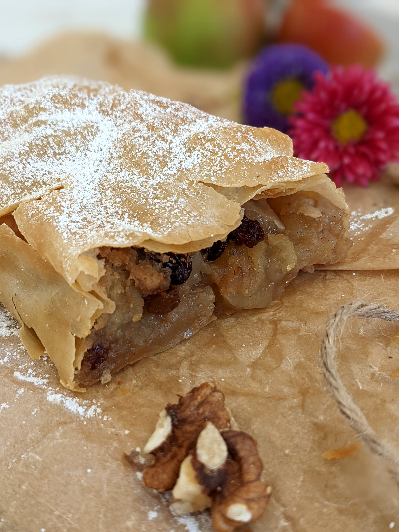 Apfelstrudel selber machen Rezept