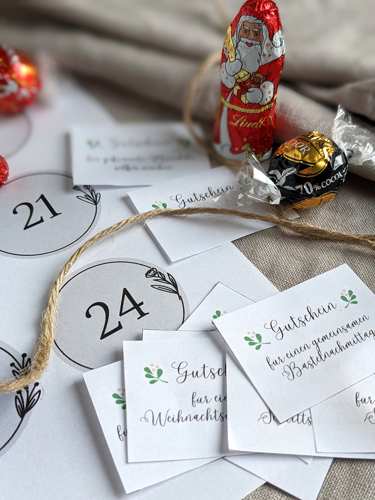 Adventskalender Gutscheine