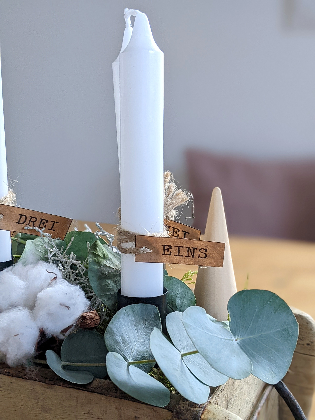 Adventskranz modern DIY