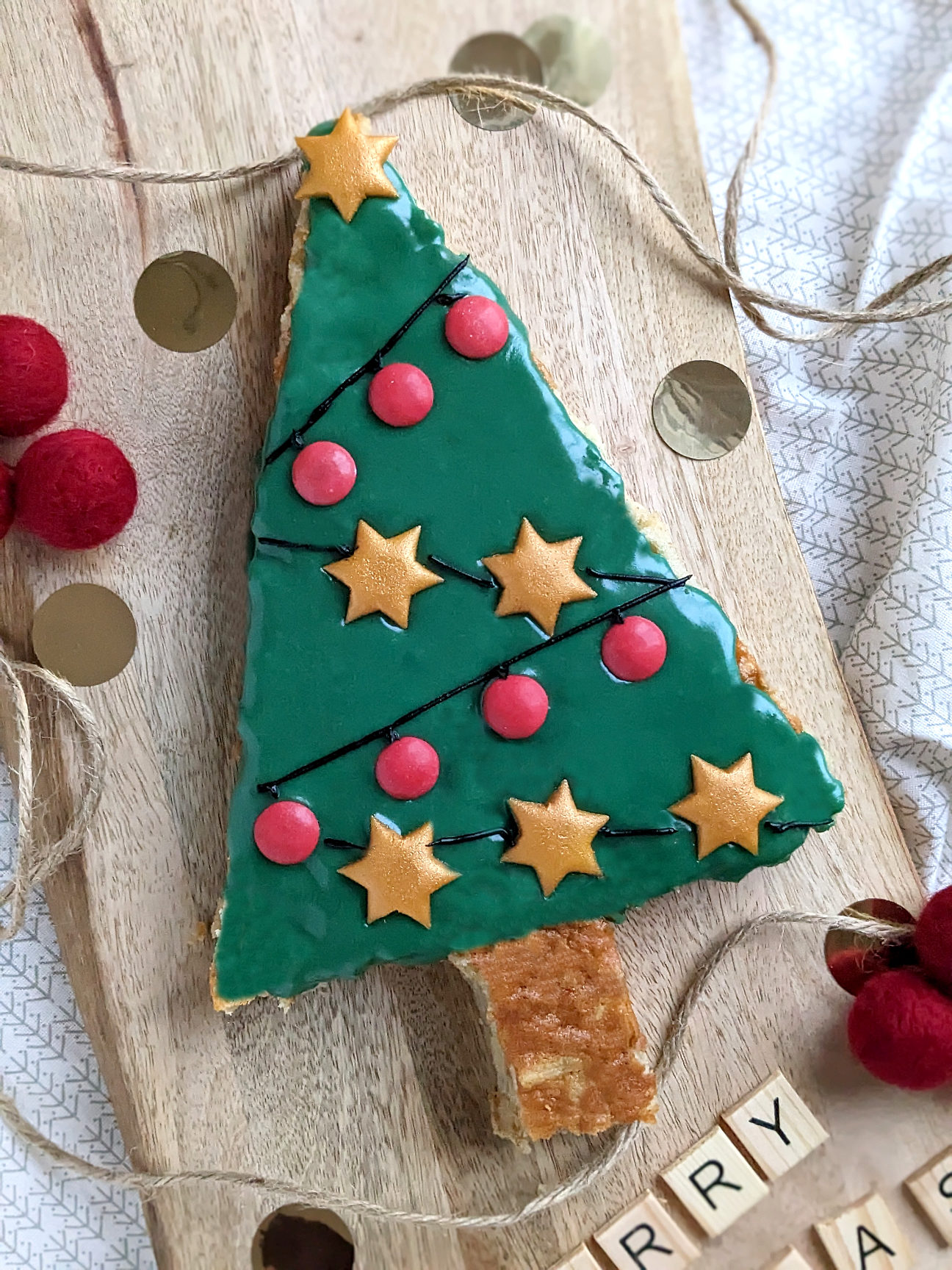 Weihnachtsbaum Kuchen backen