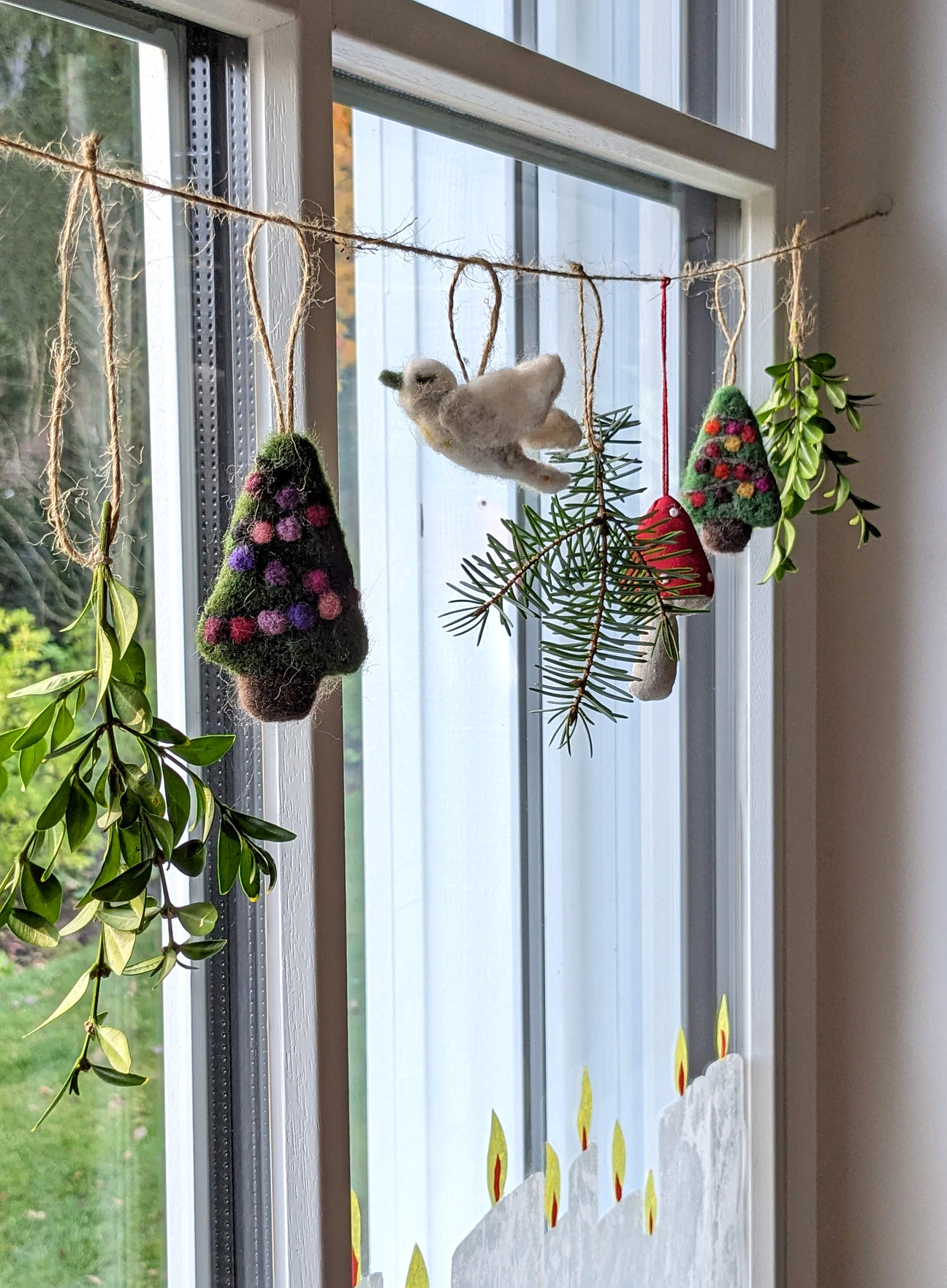 Fenster dekorieren Weihnachten