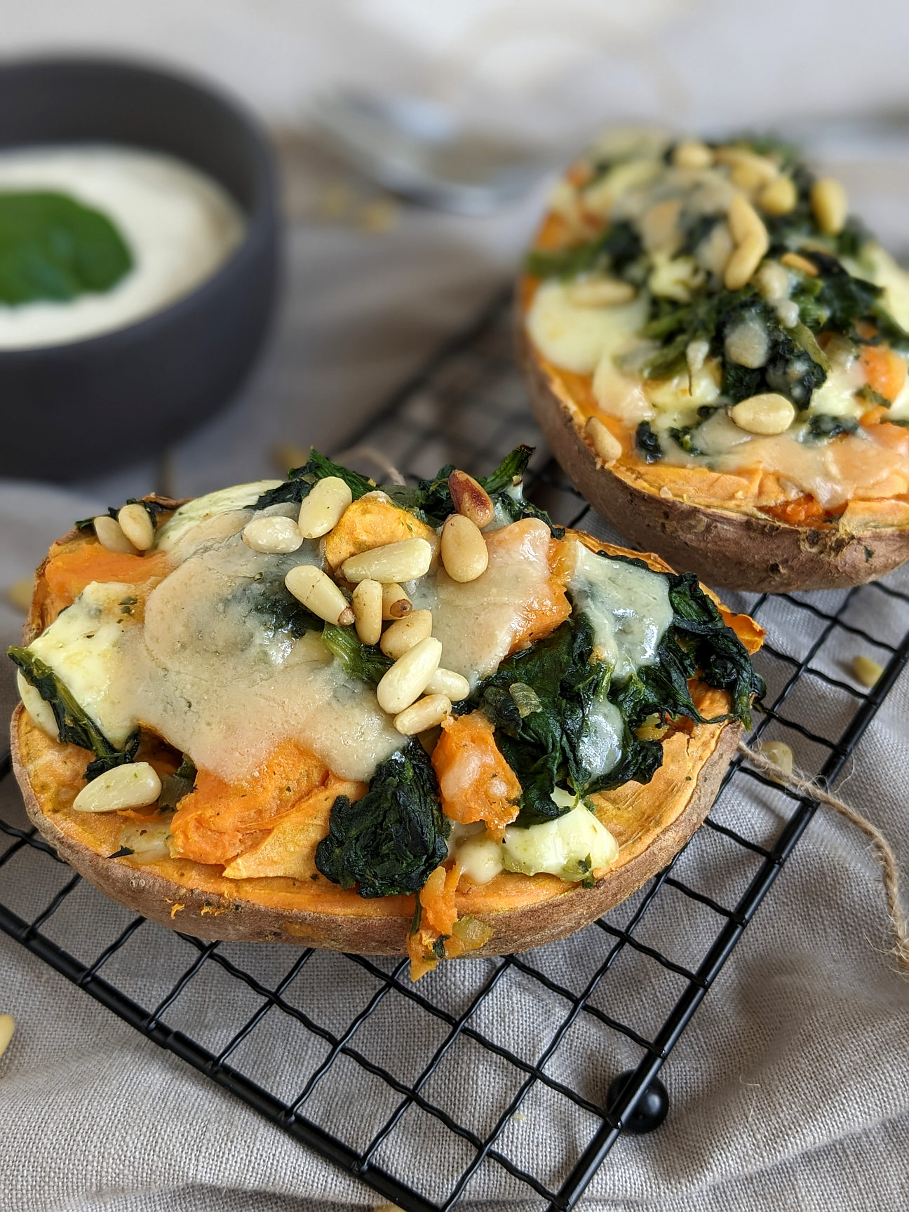 gefüllte Süßkartoffeln aus dem Ofen Rezept