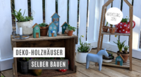 DIY: Deko-Holzhäuser basteln