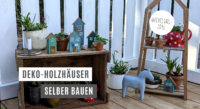 Holzhäuser Deko selber machen