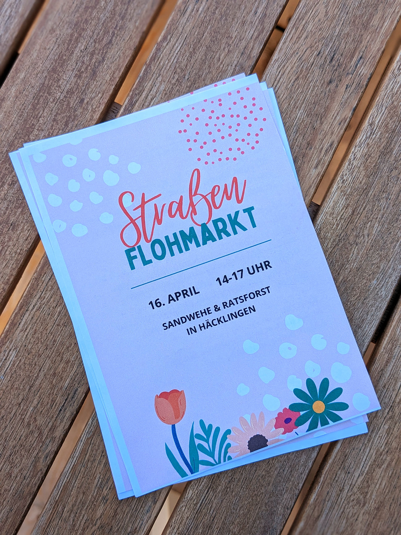 Flohmarkt Flyer Vorlage