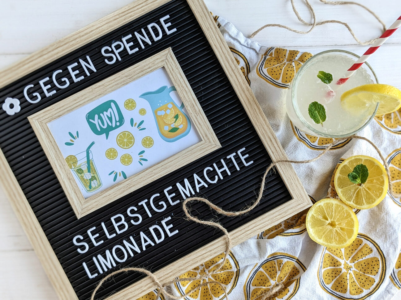 Limonadenstand gestalten Ideen