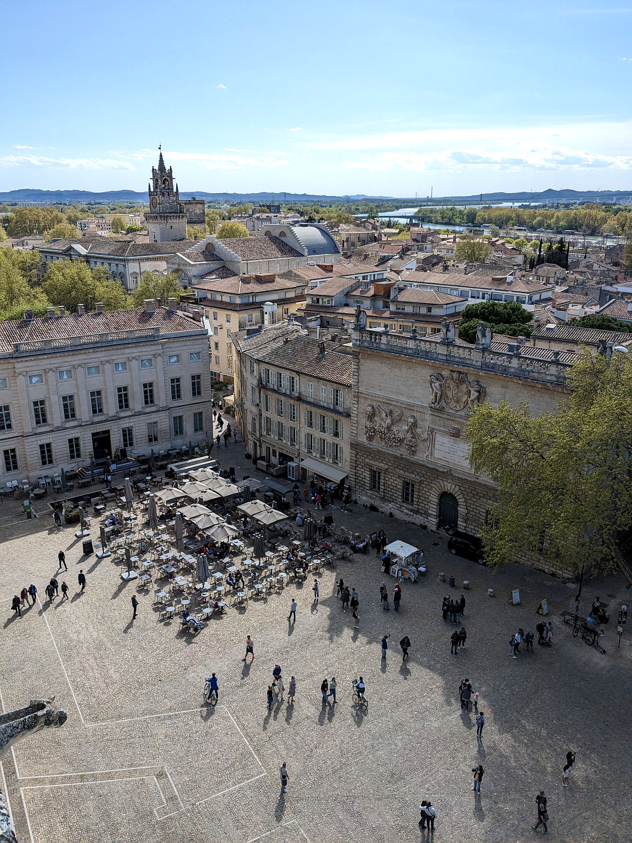 Ausblick Papstpalast Avignon