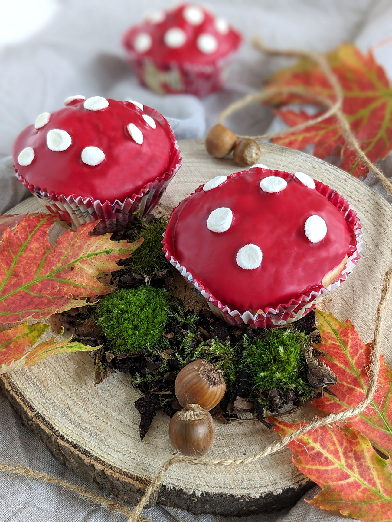 Fliegenpilz-Muffins Kindergeburtstag