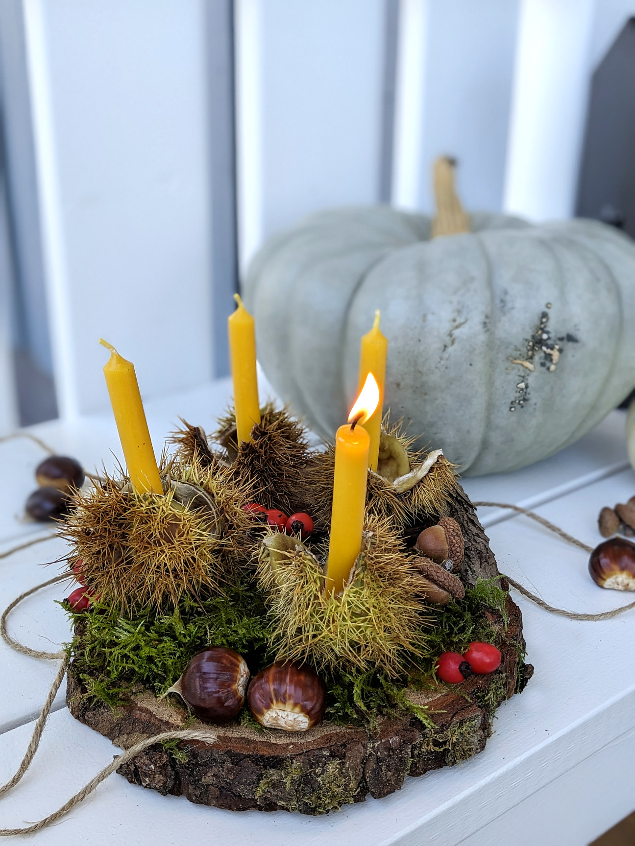 Herbstdeko Maronen DIY