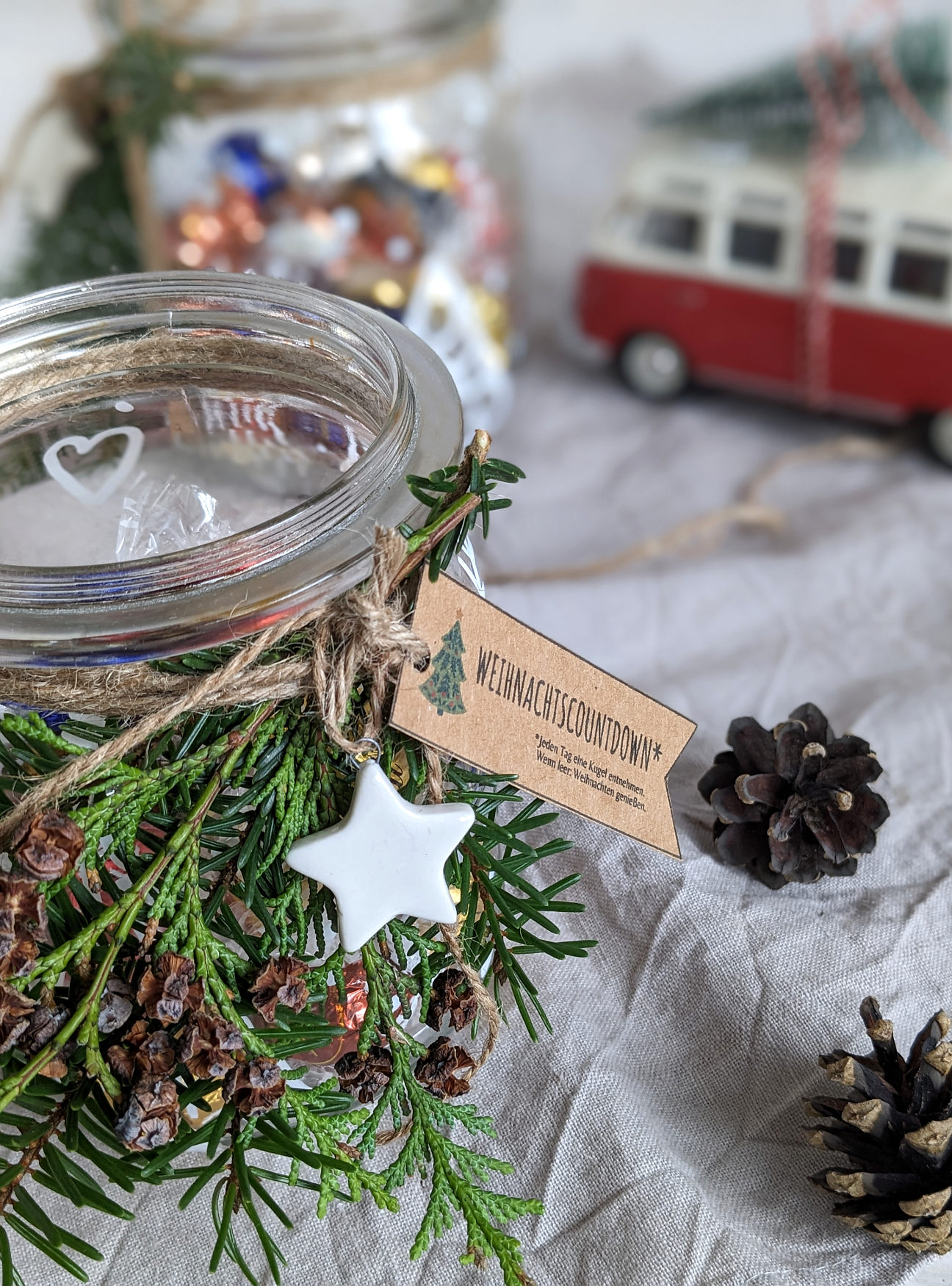 Adventskalender im Glas DIY