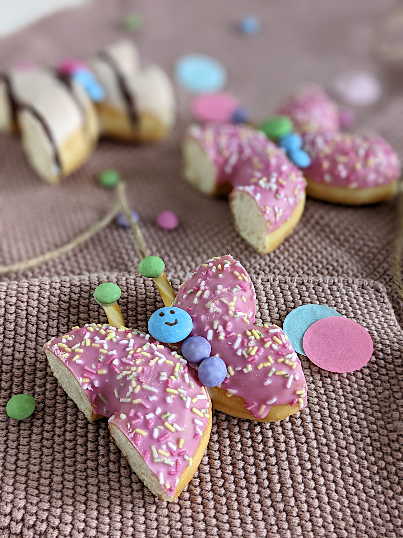 Donut-Schmetterlinge Rezept