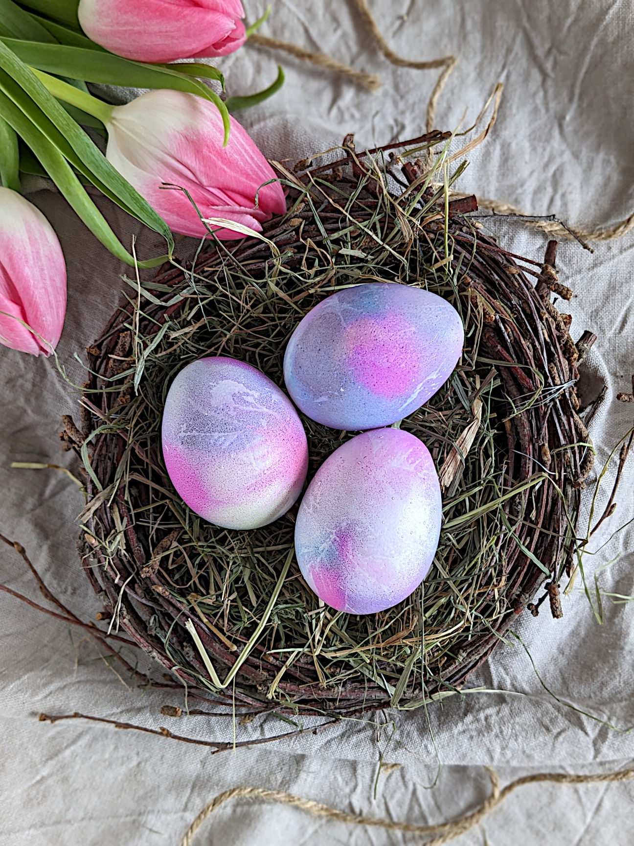 Eier färben mit Filzstift