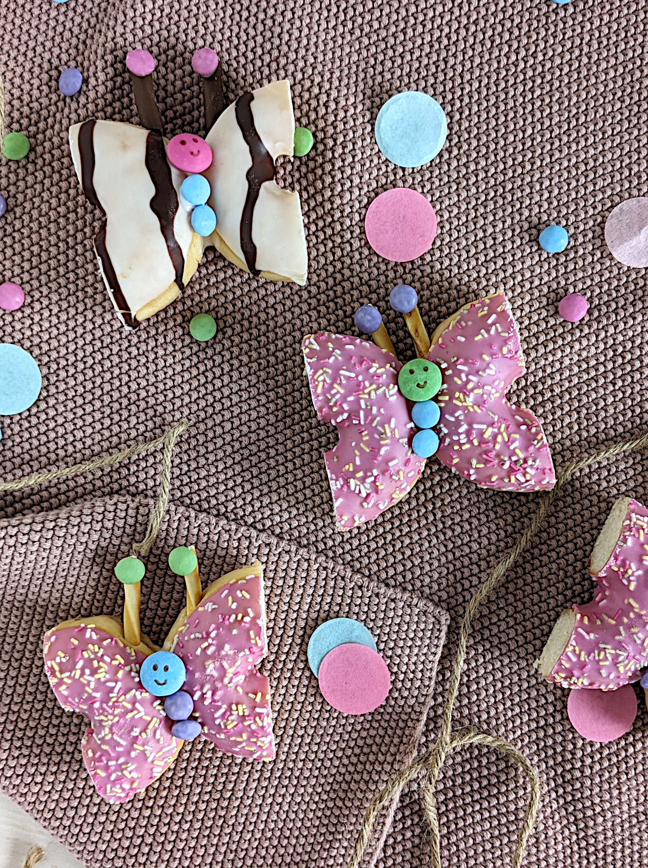 Kindergeburtstag Rezepte Donut-Schmetterlinge