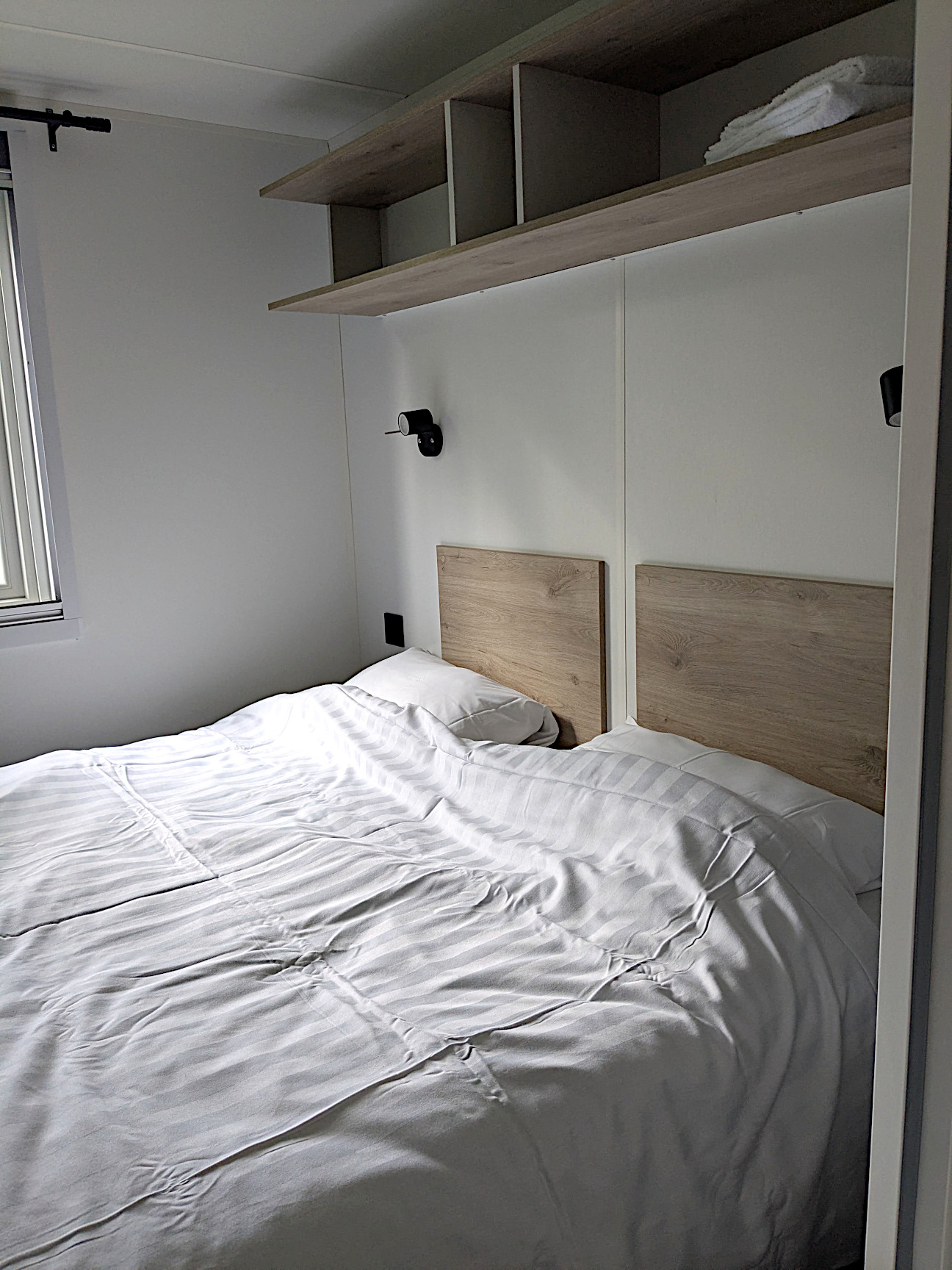 Eurocamp Mobilheim Premium Schlafzimmer
