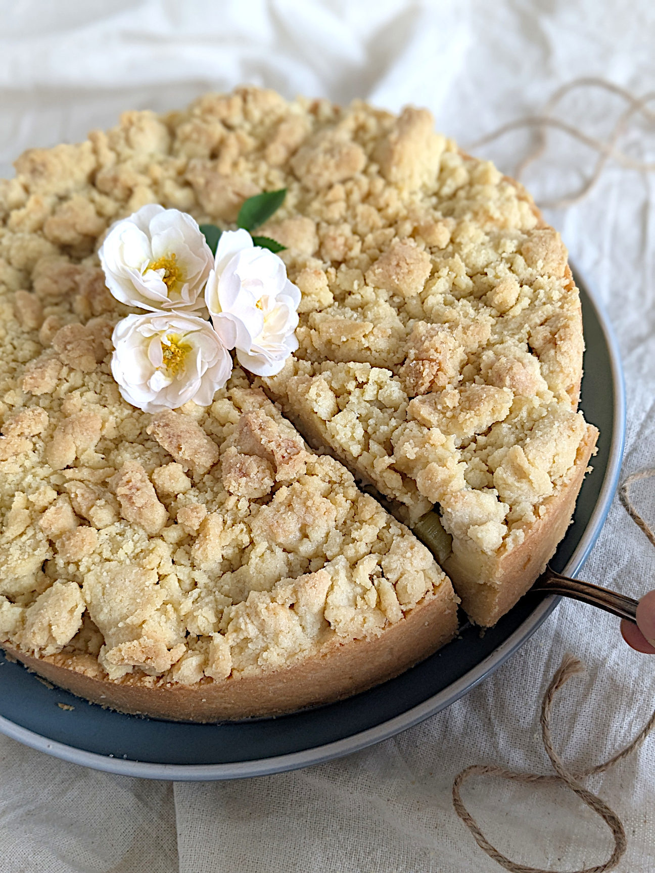 Rhabarber Streusel Kuchen