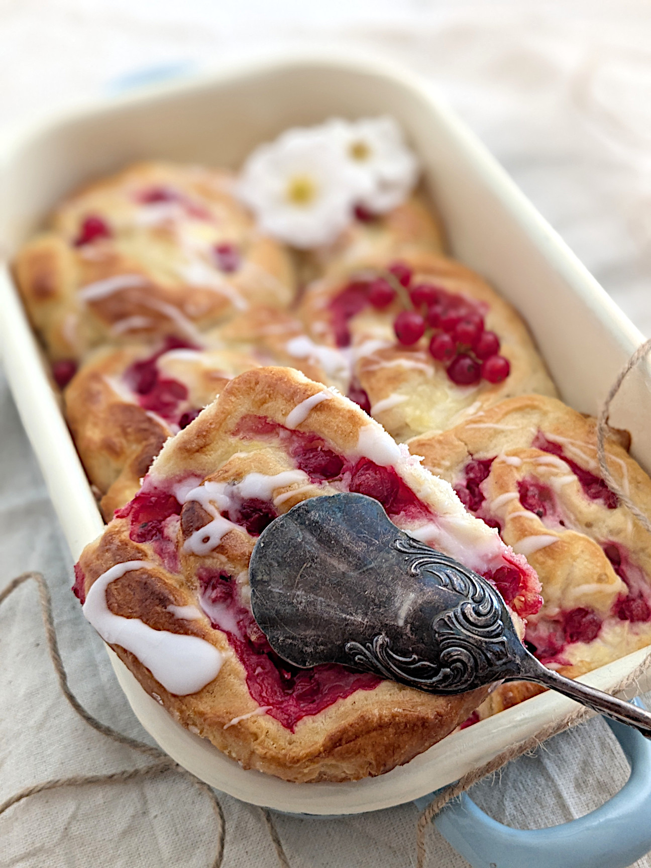 Johannisbeer-Puddingschnecken Hefeteig Rezept