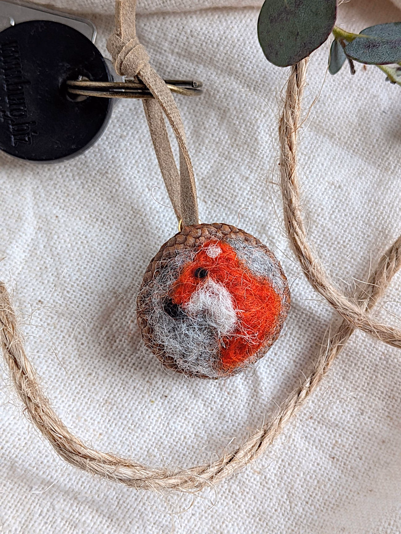 Eichelhütchen-Filzbilder