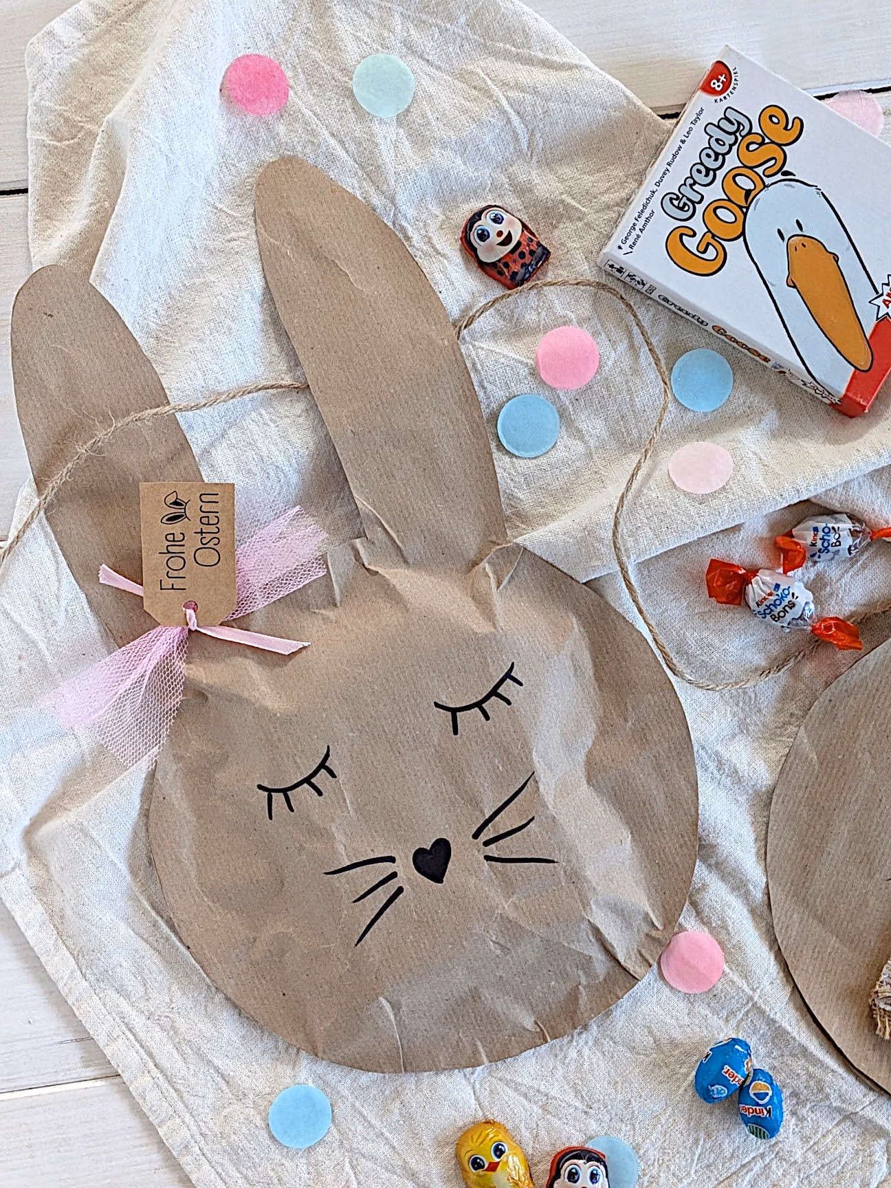 Ostern Geschenke verpacken Packpapier Ideen
