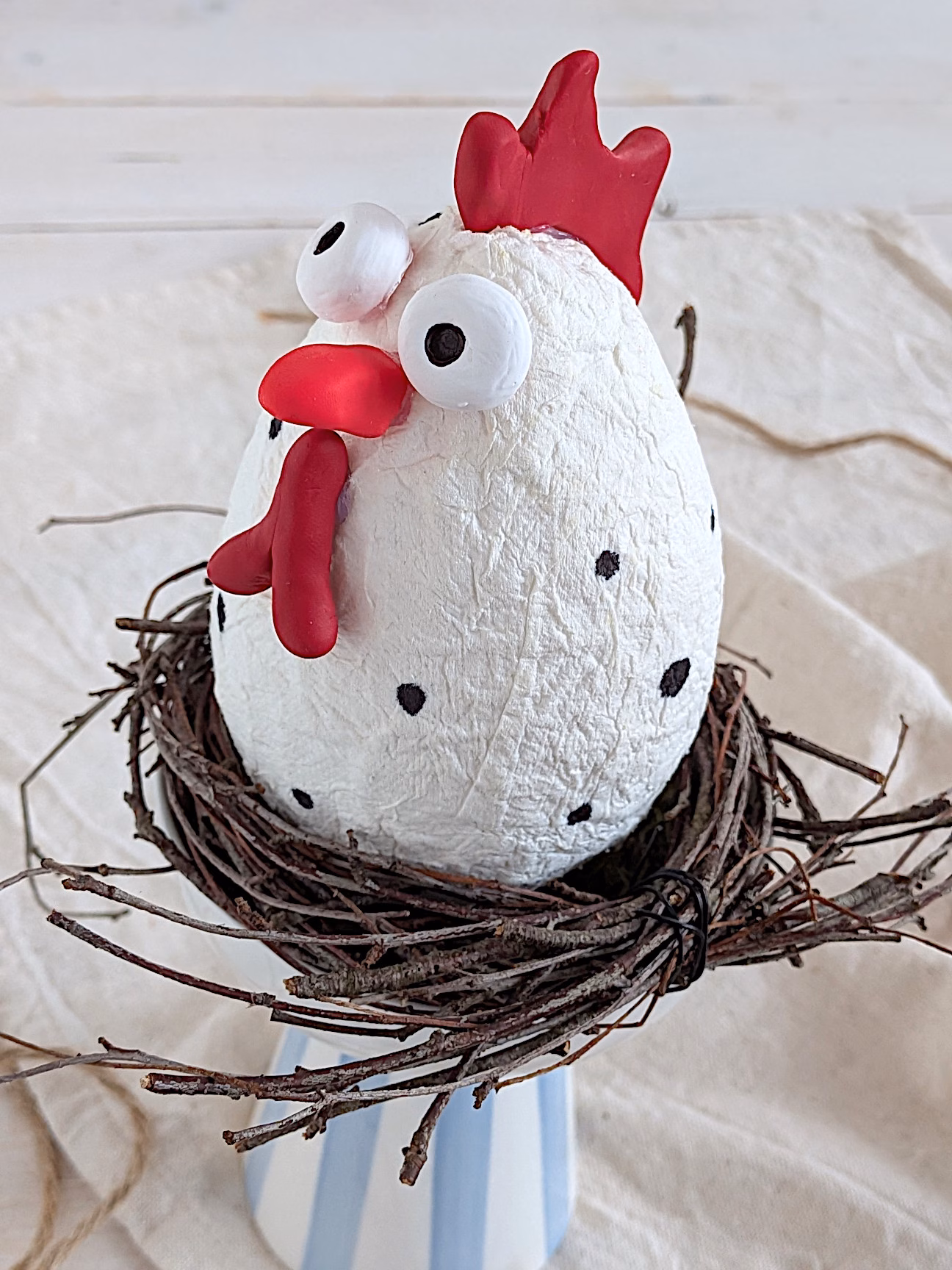 Toilettenpapier Huhn basteln