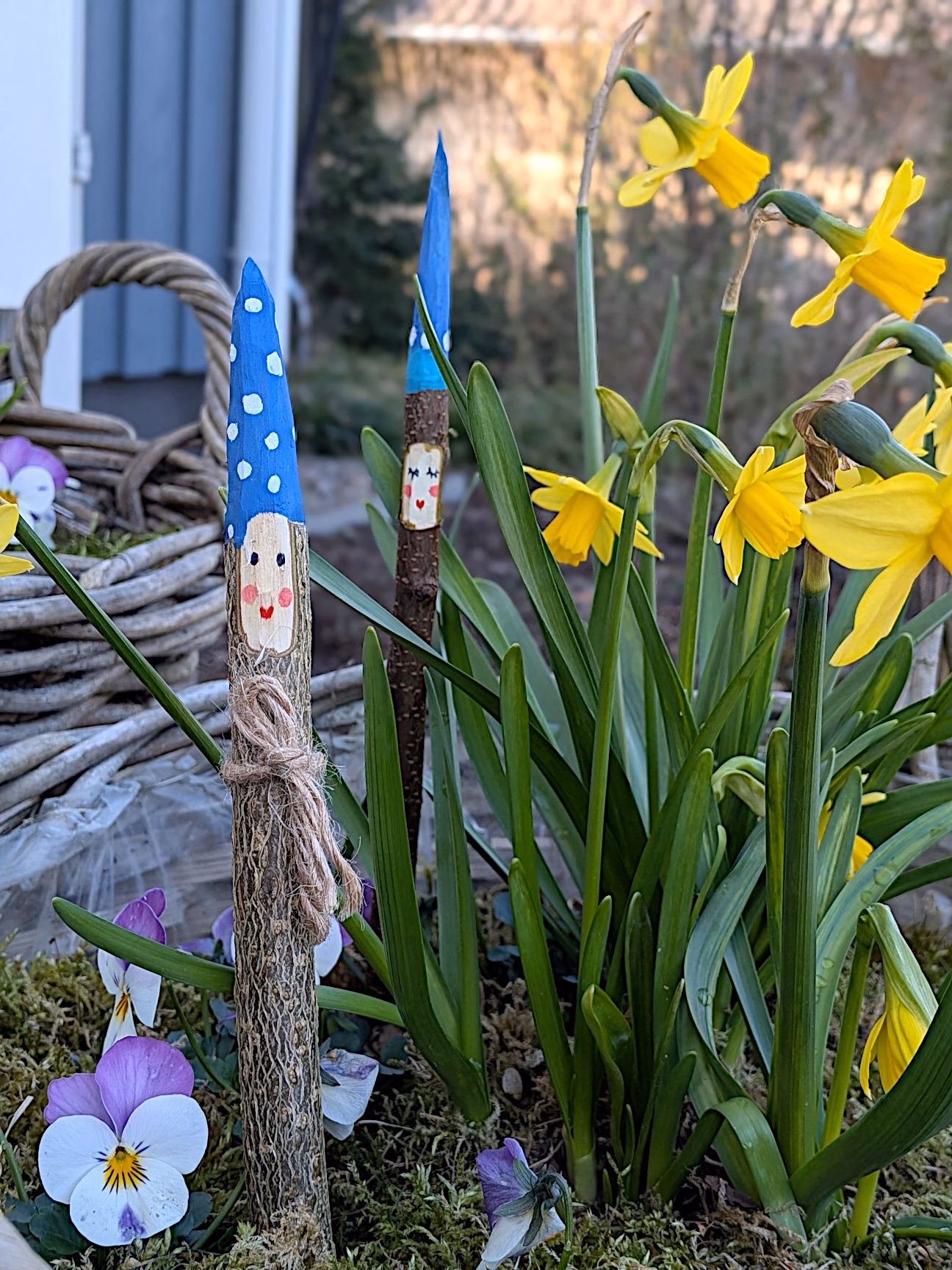 Gartendeko DIY Naturmaterialien